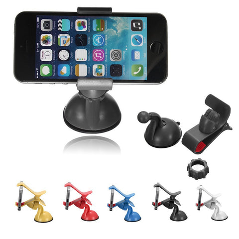 NEW Blcak Universal Car Windshield Bracket Desk Mount Stand Holders For Samsung Galaxy For iPhone5 5S 5C S3 S4 Mobile Phone GPS