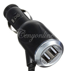 2 Dual USB Port Car Cigarette Charger Adapter Micro USB For iPhone 4 5 6 plus For iPad For Samsung Galaxy S4 S3 Note 2 For HTC