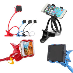 360 Degree 4 Colors Universal lazy bracket Kit Bed stand Desktop Car Stand Mount Holder sucker for iphone 6 5 5S 6plus S5 S4 S3