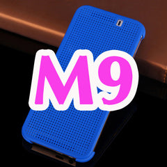 Slim Dot Bag Smart Auto Sleep Wake View Shell Soft Silicone Original Flip Leather Cover Shockproof Case For HTC One M9 / M9 Plus
