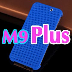 Slim Dot Bag Smart Auto Sleep Wake View Shell Soft Silicone Original Flip Leather Cover Shockproof Case For HTC One M9 / M9 Plus