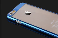 Luxury Gold Electroplate Linear EX Clear Case For Iphone 6 6S 4.7inch Transparent PC Hard Cover For Iphone 6S 6 Phone Bag Covers