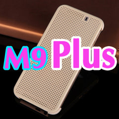 Slim Dot Bag Smart Auto Sleep Wake View Shell Soft Silicone Original Flip Leather Cover Shockproof Case For HTC One M9 / M9 Plus