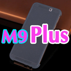 Slim Dot Bag Smart Auto Sleep Wake View Shell Soft Silicone Original Flip Leather Cover Shockproof Case For HTC One M9 / M9 Plus