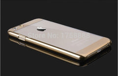 Luxury Gold Electroplate Linear EX Clear Case For Iphone 6 6S 4.7inch Transparent PC Hard Cover For Iphone 6S 6 Phone Bag Covers