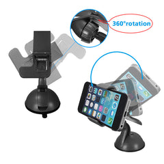 NEW Blcak Universal Car Windshield Bracket Desk Mount Stand Holders For Samsung Galaxy For iPhone5 5S 5C S3 S4 Mobile Phone GPS