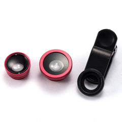 New Universal 3 in 1 Clip-On Fish Eye + Wide Angle + Macro Lens Camera For iPhone 4 5 5S 5C Samsung Note 2 3 S4 S3 Phone
