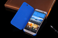 Slim Dot Bag Smart Auto Sleep Wake View Shell Soft Silicone Original Flip Leather Cover Shockproof Case For HTC One M9 / M9 Plus