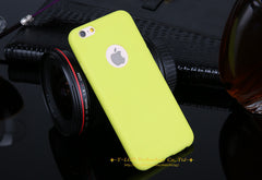 New Arrival case for iphone 6! Candy colors Soft TPU Silicon phone cases for iphone 6 4.7" Coque with logo window Accessories