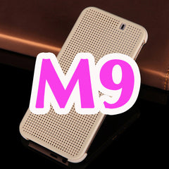 Slim Dot Bag Smart Auto Sleep Wake View Shell Soft Silicone Original Flip Leather Cover Shockproof Case For HTC One M9 / M9 Plus